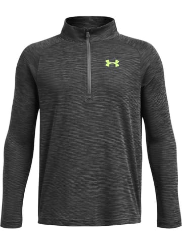 Under Armour Kinder Longsleeve "Ua Tech Textured 1/2 Zip" in Grau
