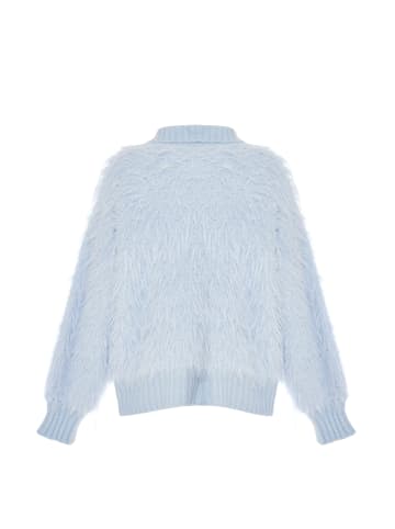 Poomi Damen Strickjacke in Blau