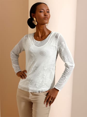 creation L Mesh-Shirt in ecru