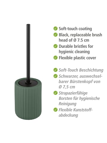 Wenko WC-Garnitur Belluno Grün Keramik, Keramik WC-Garnitur Belluno Grün, Keramik WC-Garnitur Mod. Belluno Grün in Grün