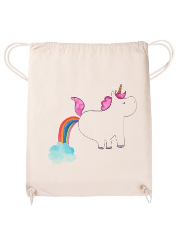 Mr. & Mrs. Panda Sportbeutel Einhorn Pupsen ohne Spruch in Creme