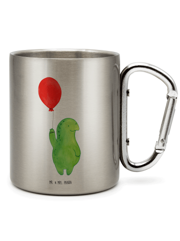 Mr. & Mrs. Panda Tasse Schildkröte Luftballon ohne Spruch in Silber
