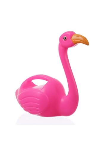 HOLLYHOPPER Kinder Mini Gießkanne Flamingo 0,6 Liter H: 21cm in pink