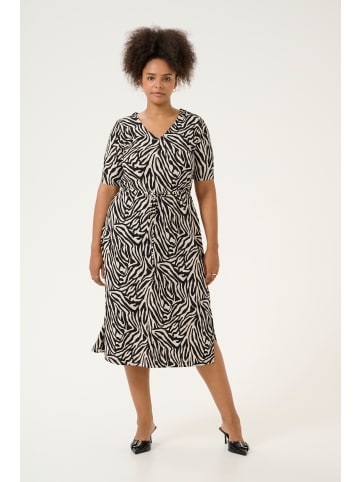 KAFFE curve Jerseykleid KCivena Regular fit in Moonstruck/Black Graphic