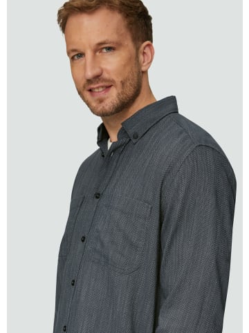 S. Oliver Knopfleisten Langarmshirt für in grau