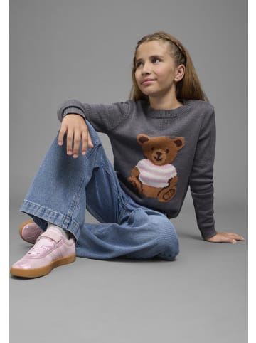 Kidsworld Strickpullover in anthrazit melange