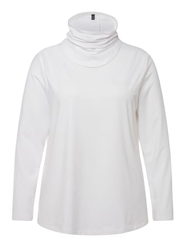 Ulla Popken Longsleeve in schneeweiß