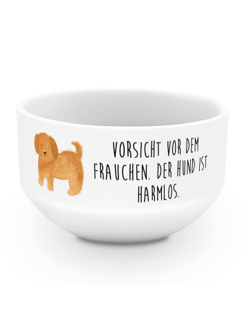 Mr. & Mrs. Panda schälchen Hund Flauschig mit Spruch in Weiß