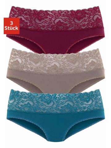 Vivance by Lascana Slip in taupe, petrol, bordeaux
