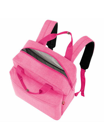 Reisenthel all day - Rucksack M 39 cm (black) in twist pink