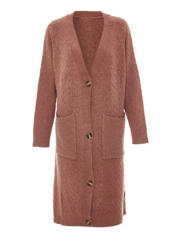 aleva Damen Strickjacke in Dunkelrosa