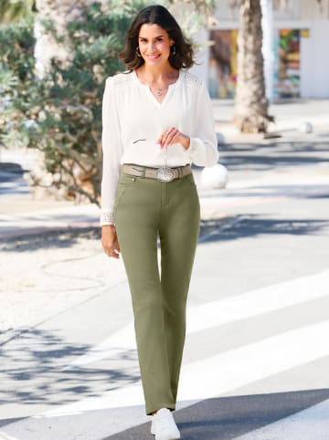 WITT WEIDEN Crinkle-Bluse in ecru