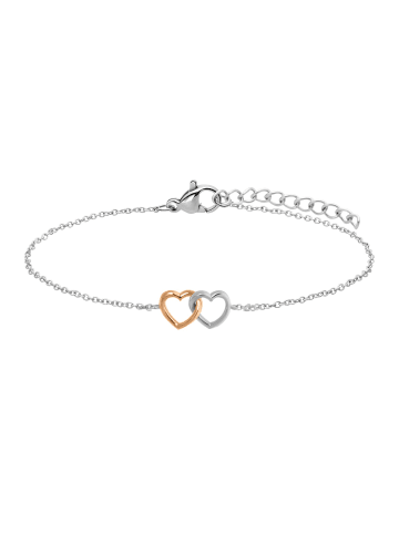 Lucardi 925 Silber Armband Herz