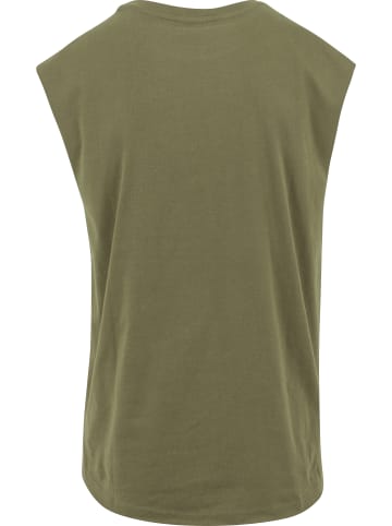 Urban Classics Urban Classics Herren Open Edge Sleeveless Tee in olive