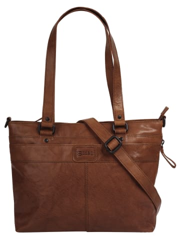 SPIKES & SPARROW Shopper echt Leder in cognac