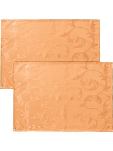 Erwin Müller Jacquard Tischset 2er-Pack Greven in orange