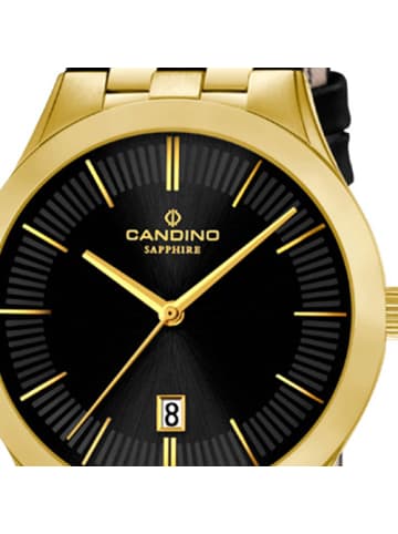 Candino Analog-Armbanduhr Candino Classic schwarz mittel (ca. 31,5mm)