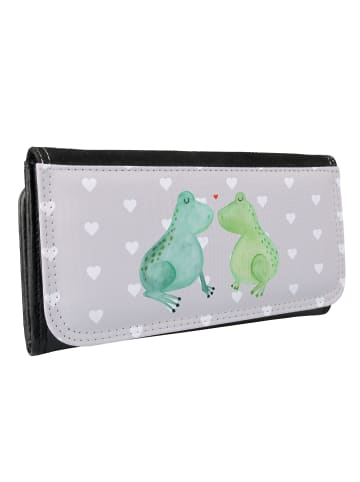 Mr. & Mrs. Panda Damen Portemonnaie Frosch Liebe ohne Spruch in Grau Pastell