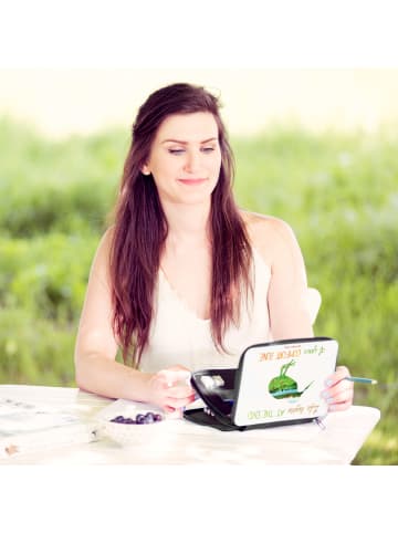 Mr. & Mrs. Panda Federtasche Kiwi Neuseeland mit Spruch in Bunt