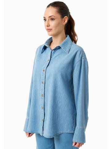 Organication Bluse "WOR19101" in Hellblau