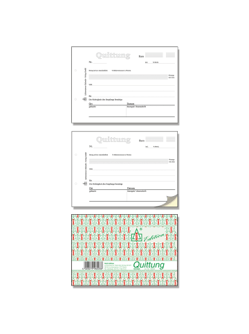Quittungsblock DIN A6, 100 Blatt