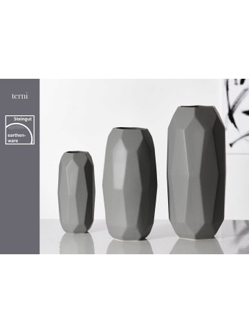Ritzenhoff & Breker Vase Terni in 25 cm in grau