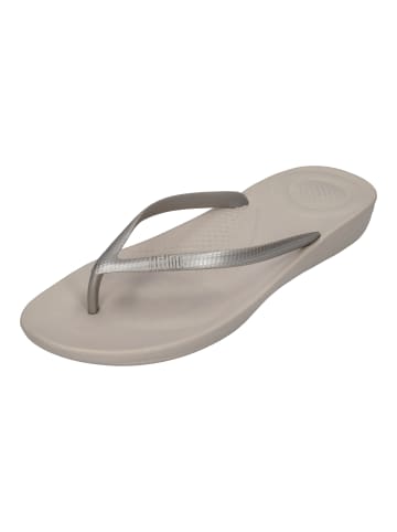 fitflop Zehentrenner IQUSHION ERGONOMIC FLIP in silberfarben