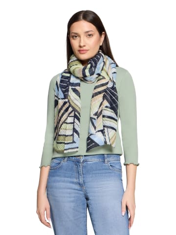 Betty Barclay Sommerschal mit Plissee in Blau/Grün