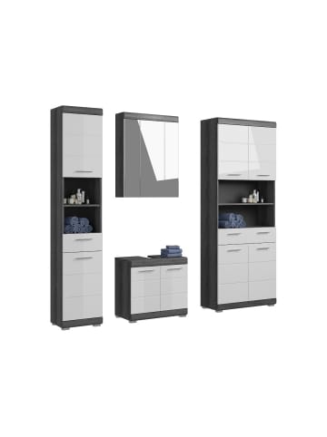 ebuy24 Badmöbelset Scout (4-teilig) Weiß 186 x 34 cm