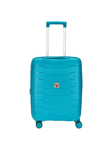 Roncato Skyline - 4-Rollen-Kabinentrolley S 55 cm erw. USB-Anschluss in blu java