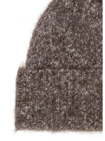 Marc O'Polo Strickmütze in Dark Brown