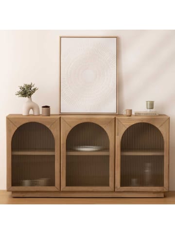 Atmosphera Créateur d'intérieur Keramikvase ASY in Weiß, 17 cm