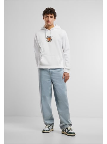 Mister Tee Hoodie "Detroit Tiger Head Patch Hoody" in Weiß