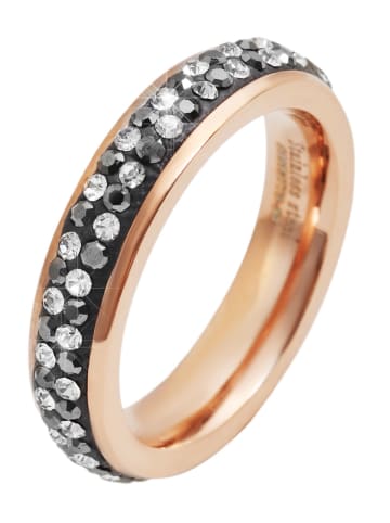 Adeliás Damen Ring aus Edelstahl in gold