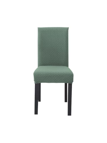 Intirilife Elastische Stuhlhusse Stuhlüberzug in 6x Gemustert Hell Grün