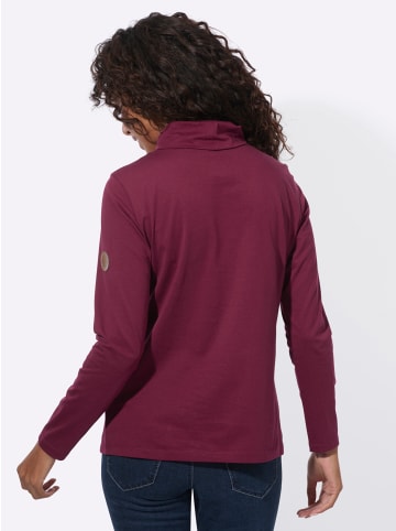 WITT WEIDEN Rollkragen-Shirt in bordeaux
