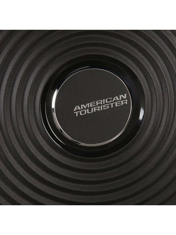 American Tourister Soundbox - 4-Rollen-Kabinentrolley 55 cm erw. (gelb) in bass black