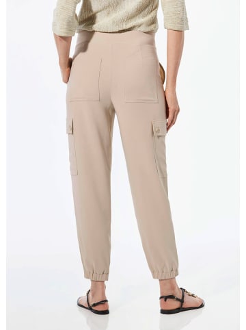 GOLDNER Kurzgröße:  Hose Hose im Cargo-Look in beige