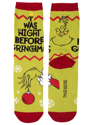The Grinch The Grinch Socken Twas the night before Grinchmas Sneaker in grün