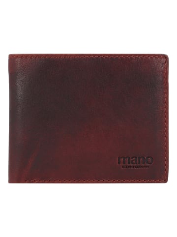 mano Don Simon Geldbörse Leder 11,5 cm in braun