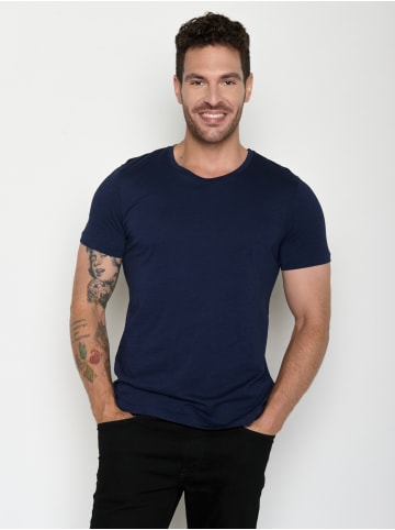 GreenBomb T-Shirt Basic in Marineblau