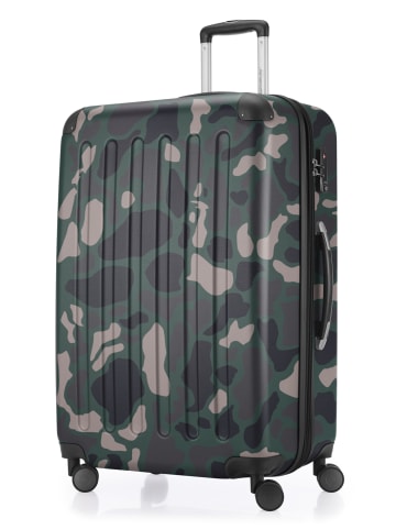 Hauptstadtkoffer Spree - Großer Koffer erweiterbar XL Trolley Aufgabegepäck, TSA, in Camouflage