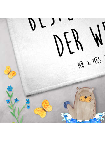 Mr. & Mrs. Panda Handtuch Koala Familie zwei mit Spruch in Weiß