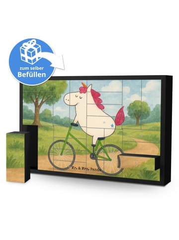 Mr. & Mrs. Panda Befüllbarer Adventskalender Einhorn Radfahrer D... in Weiß