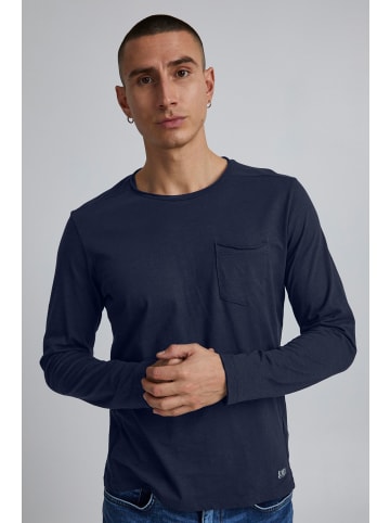 BLEND Langarmshirt in blau