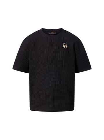 Alpha Industries T-Shirt Studio Waffle in schwarz
