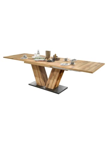 58 aufm Kessel ESSTISCH ausziehbar Elena 180x90x76 Plankeneiche