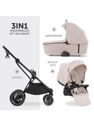 Hauck 3in1 Kinderwagen-Set Vision X Trio Set in beige
