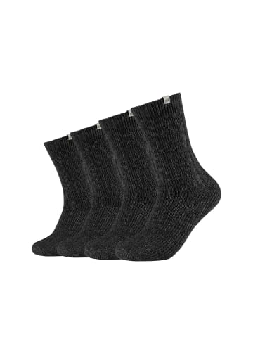 Skechers Socken 4er Pack warm & cozy in black mouliné