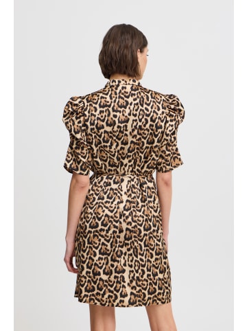 ICHI Kleid IXNINA Regular fit in Stucco Leo Print